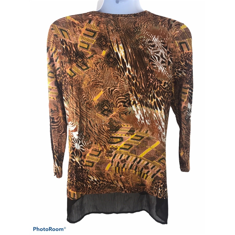 NWT New Directions Womens Medium Long Sleeve V-neck Shirt - Picture 4 of 5
